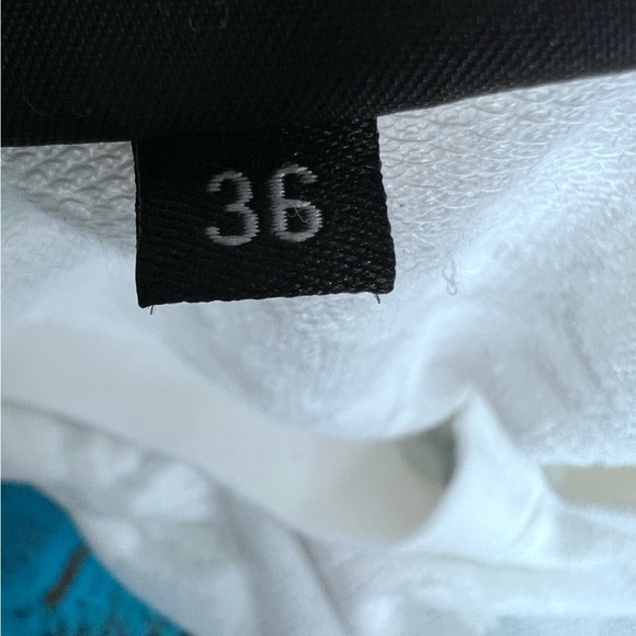 Selected Femme White Foral Sheer Scoop Neck Tshirt Size 36 - Picture 8 of 10